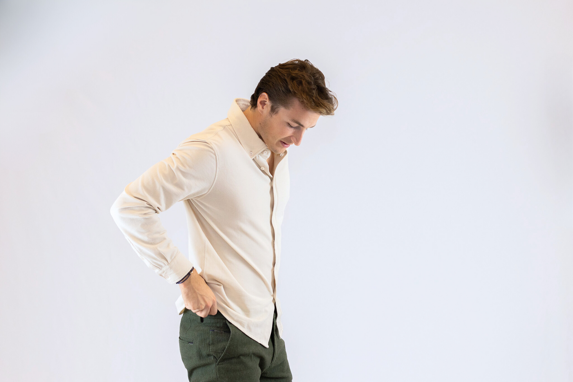 Beige Overhemd 4